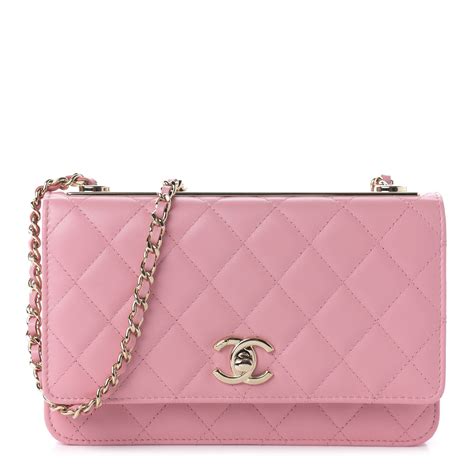 chanel v pink wallet on chain|chanel trendy wallet on chain.